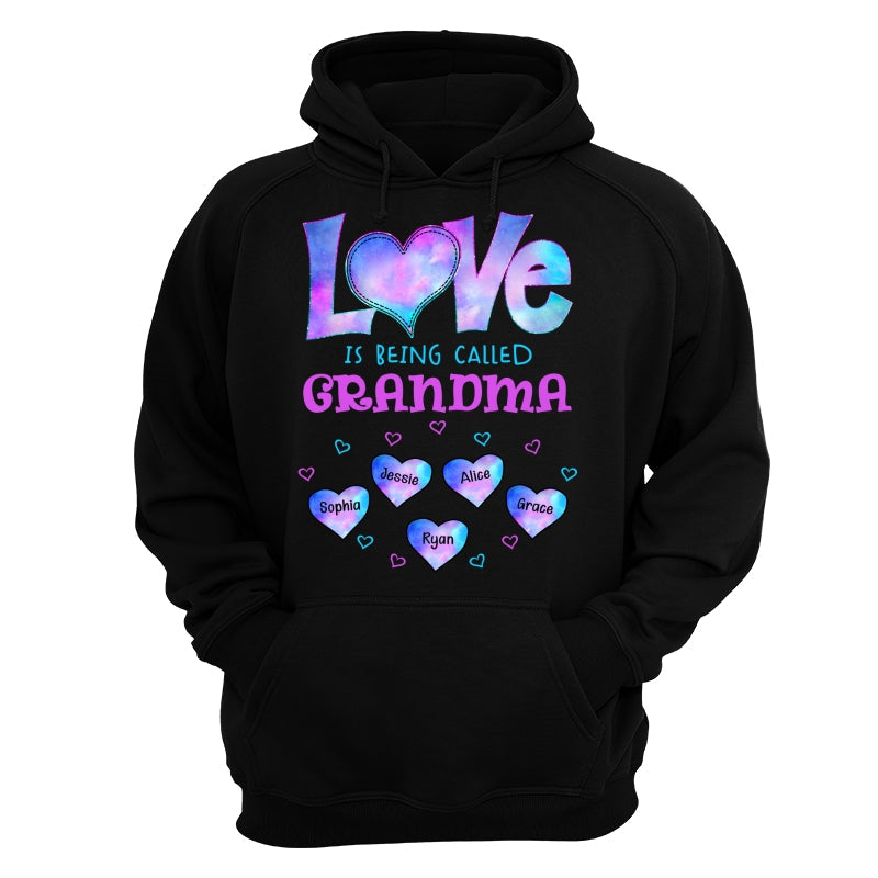 Galaxy Pattern Love Is Being Call Grandma Personalized Shirt