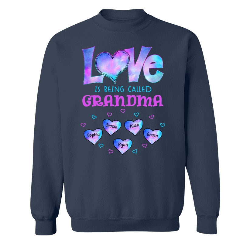Galaxy Pattern Love Is Being Call Grandma Personalized Shirt