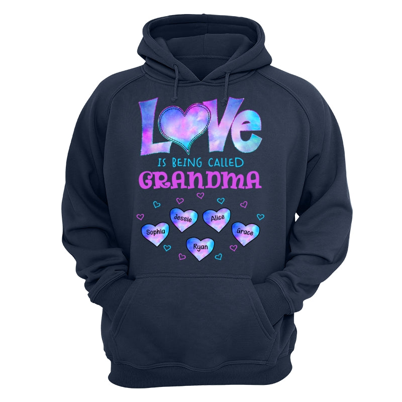 Galaxy Pattern Love Is Being Call Grandma Personalized Shirt