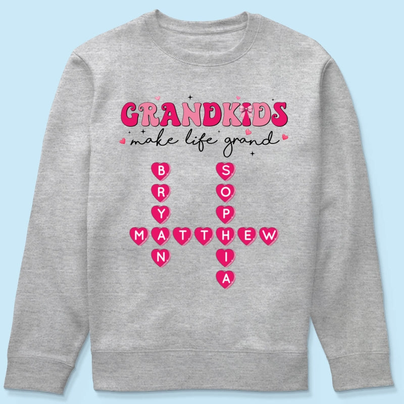 My Grandkids Are My  Gift For Grandma Personalized Shirt