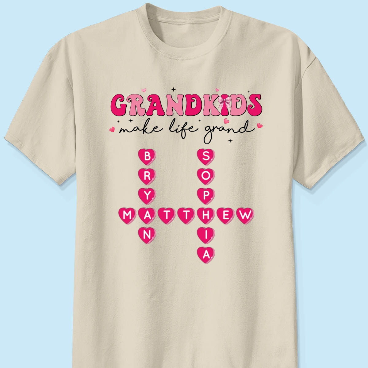 My Grandkids Are My  Gift For Grandma Personalized Shirt