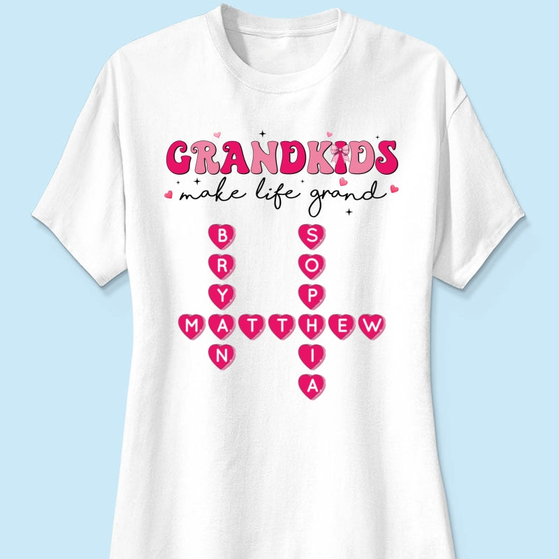 My Grandkids Are My  Gift For Grandma Personalized Shirt