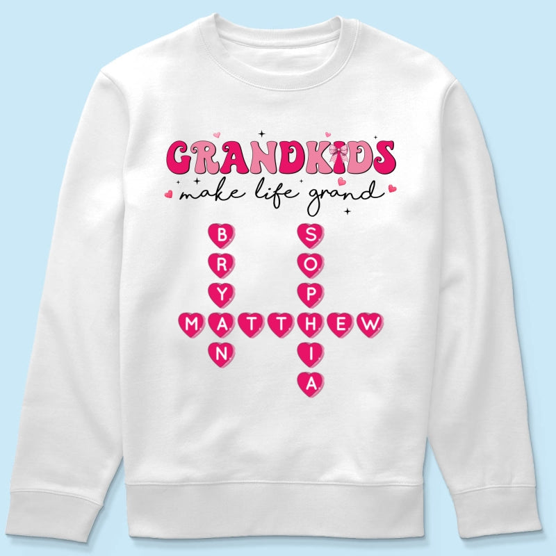 My Grandkids Are My  Gift For Grandma Personalized Shirt