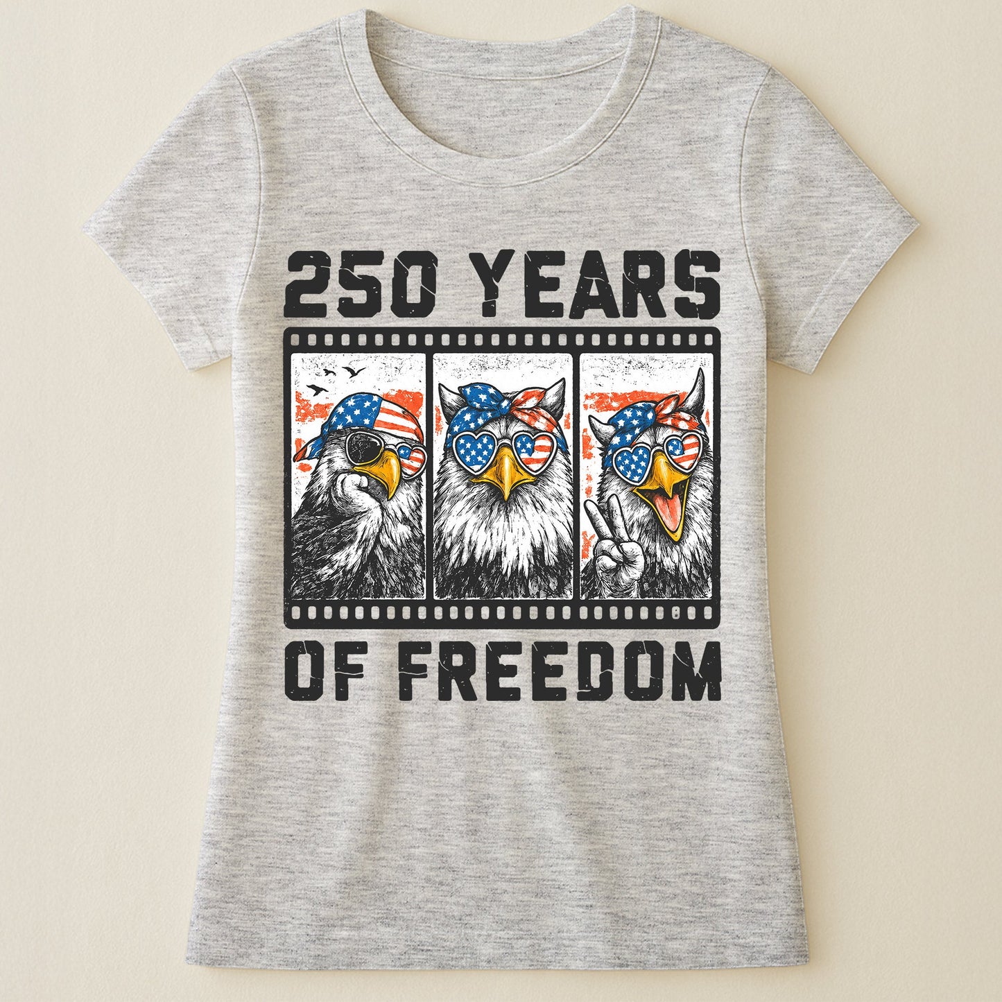 Funny Eagel 250 Years Happy -  Shirt