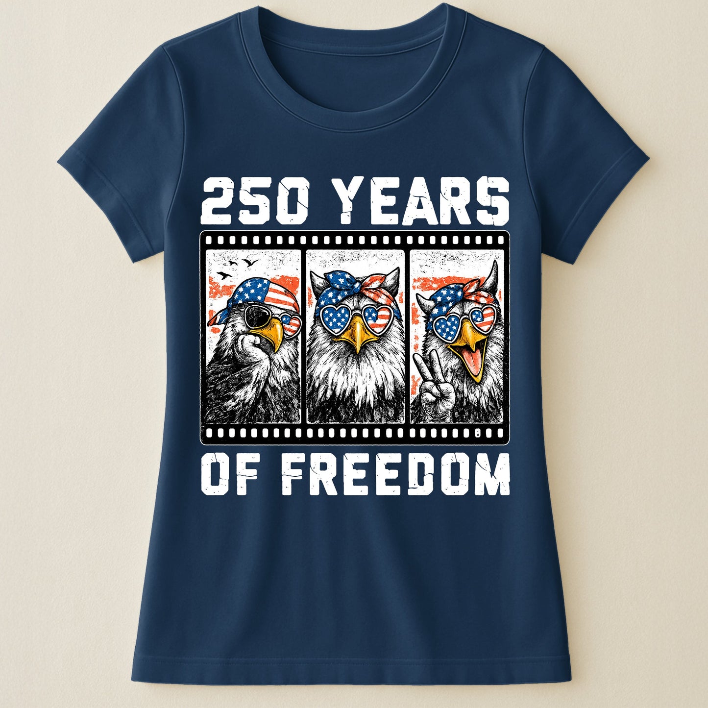 Funny Eagel 250 Years Happy -  Shirt