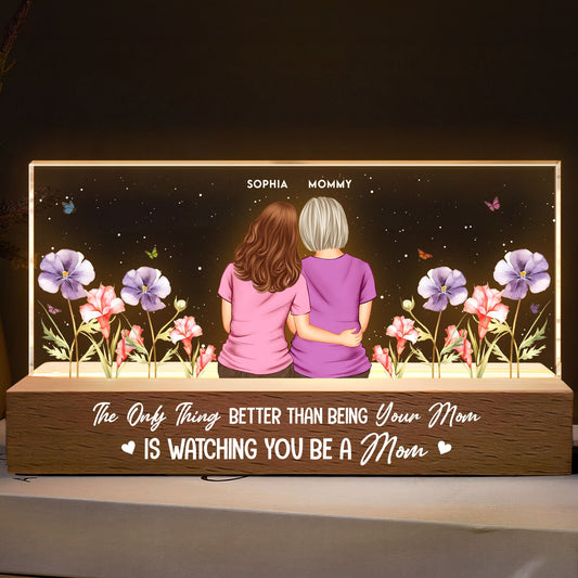 Watching You Be A Mom - Personalized LED Night Light