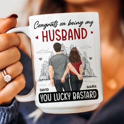 We Put Up With Each Other - Personalized Mug