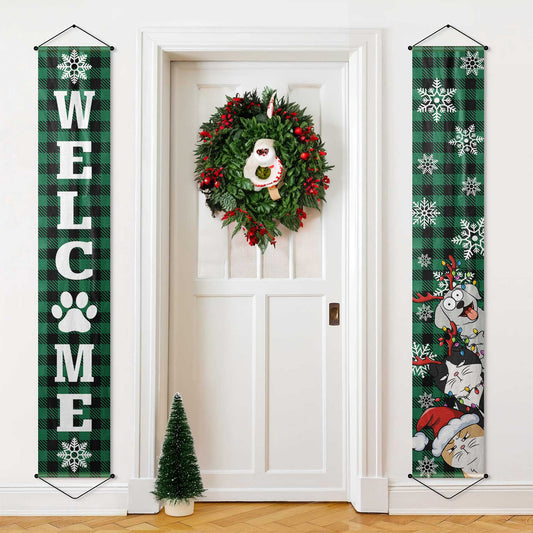 Welcome Greeting Banners For Pet Lover - Personalized Porch Banners