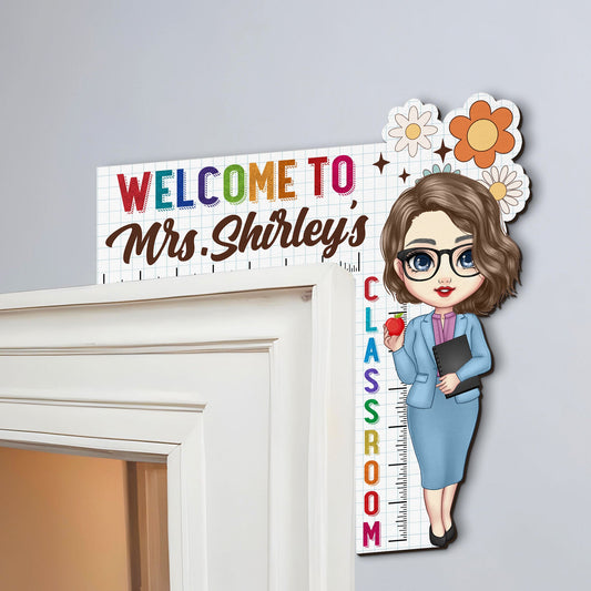 Welcome To My Class Teacher Gift Back To School - Personalized Door Corner Wood Sign