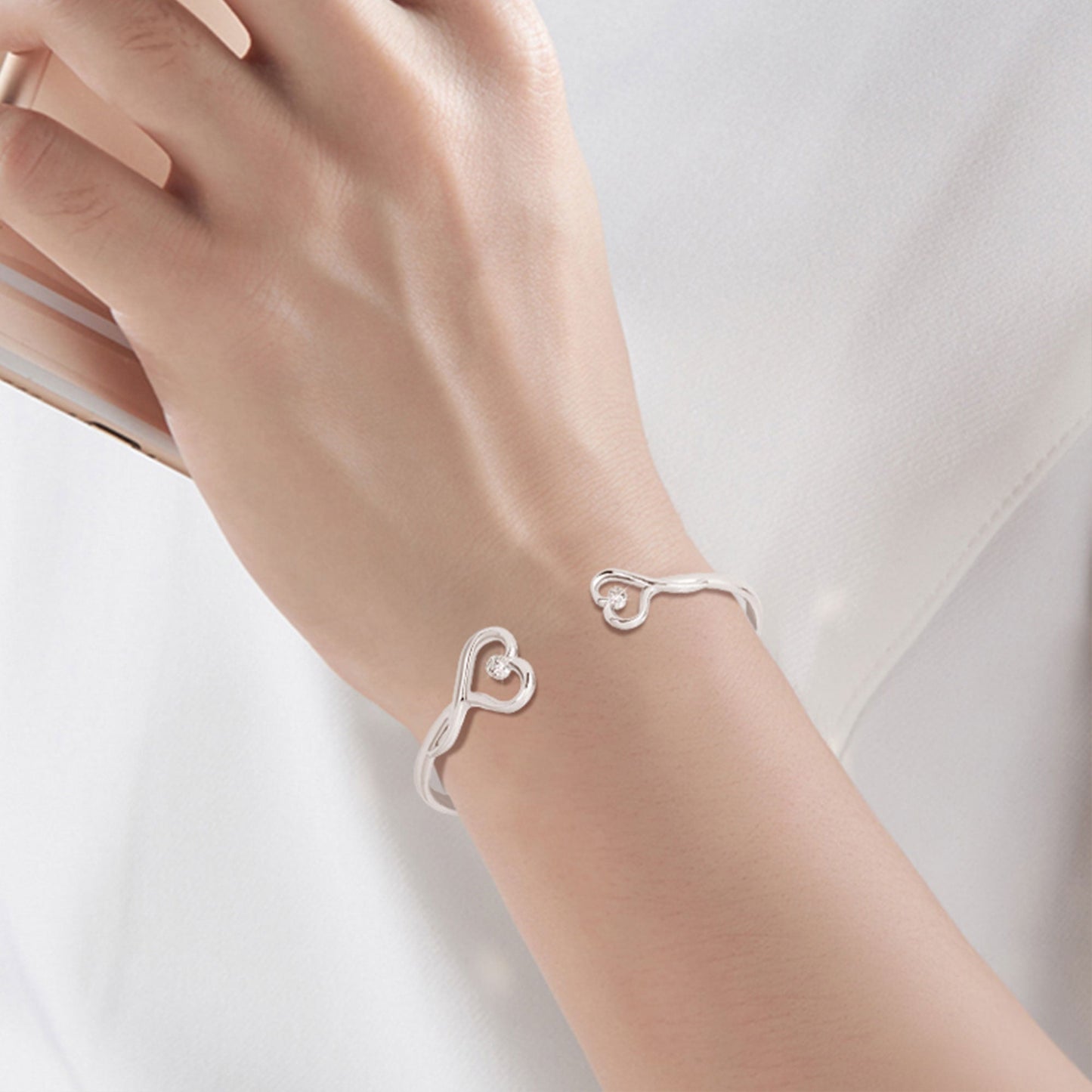 Wherever Life Takes You You'll Always Be My Daughter - Personalized Heart Bracelet
