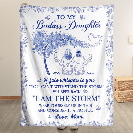 Whisper Back ""I Am The Storm"" - Personalized Blanket