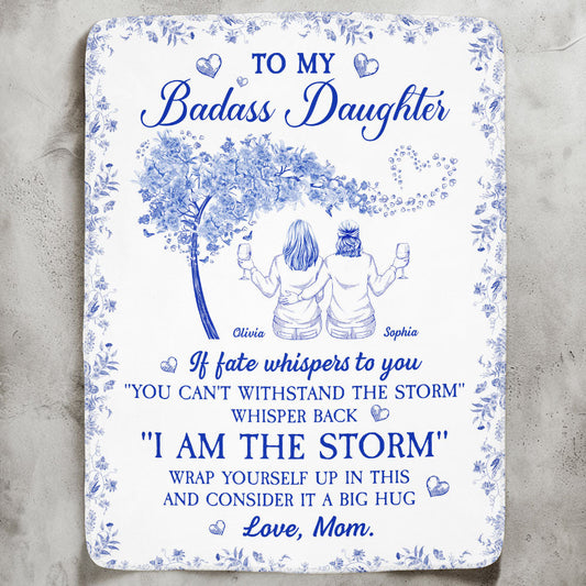 Whisper Back ""I Am The Storm"" - Personalized Blanket