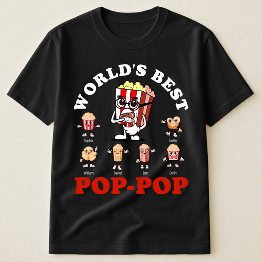 Father's Day Gifts, World's Best Pop-Pop - Personalized Shirt