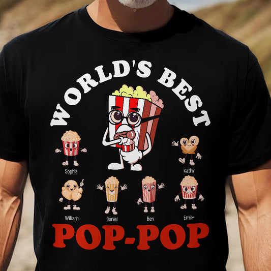 Father's Day Gifts, World's Best Pop-Pop - Personalized Shirt