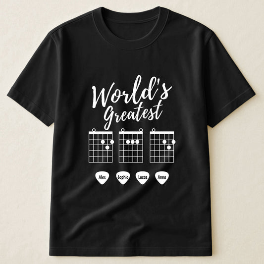 Father's Day Gifts, World's Greatest Guitarist Dad - Personalized Shirt