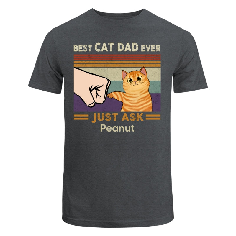 Best Cat Dad Mom Ever Fluffy Cat New Color Palette Personalized Shirt