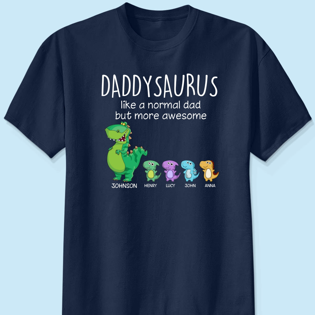 Grandpasaurus And Kids Personalized Shirt