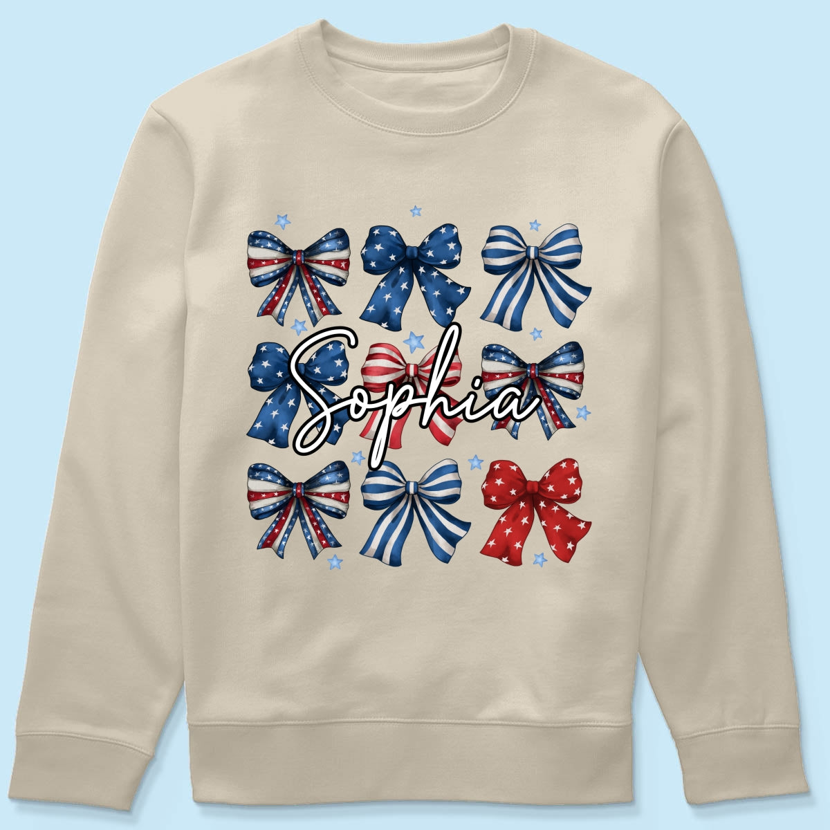 Coquette American Bows 4th Of July Independence Day Personalized Shirt, Gift For Mom, Wife, Girlfriend