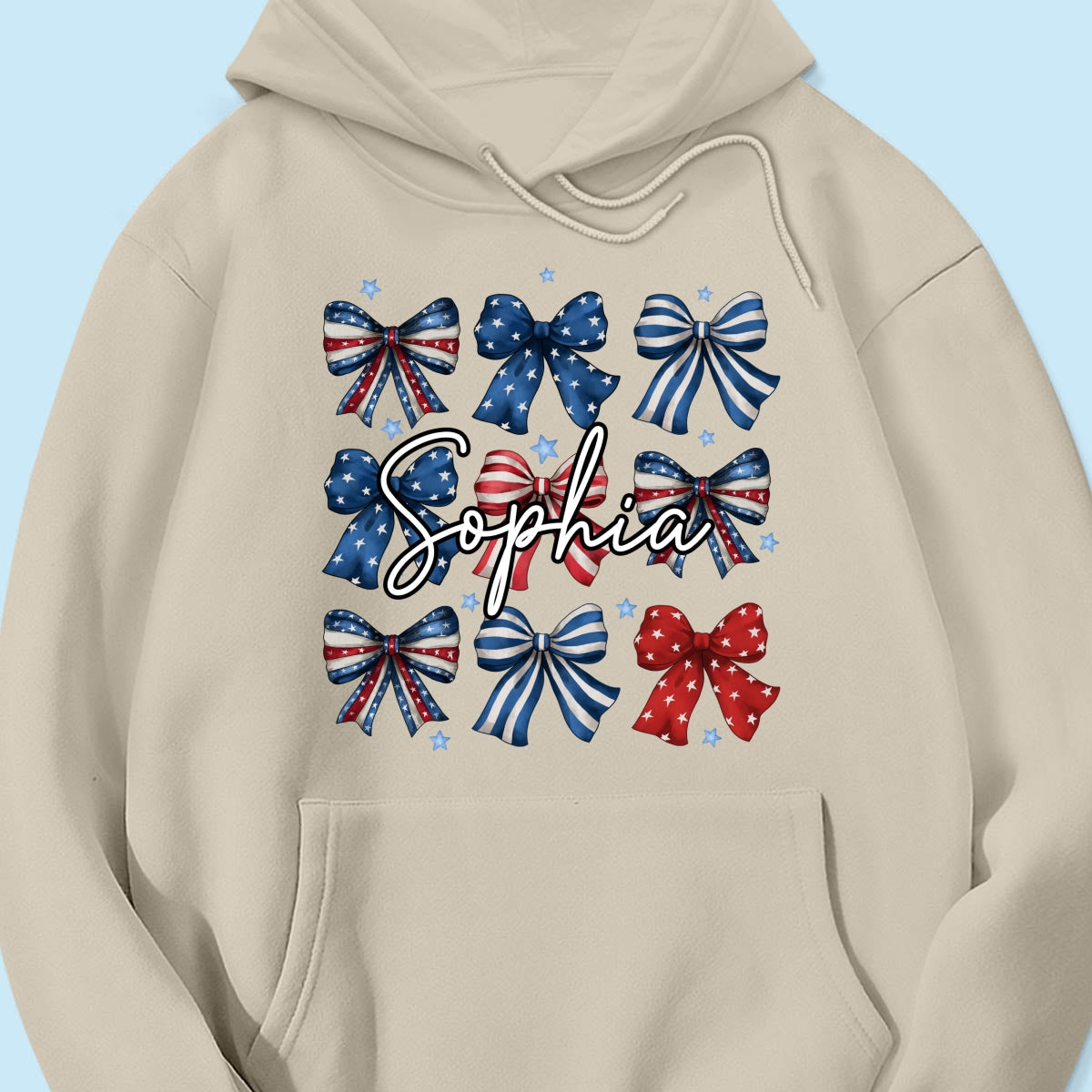 Coquette American Bows 4th Of July Independence Day Personalized Shirt, Gift For Mom, Wife, Girlfriend