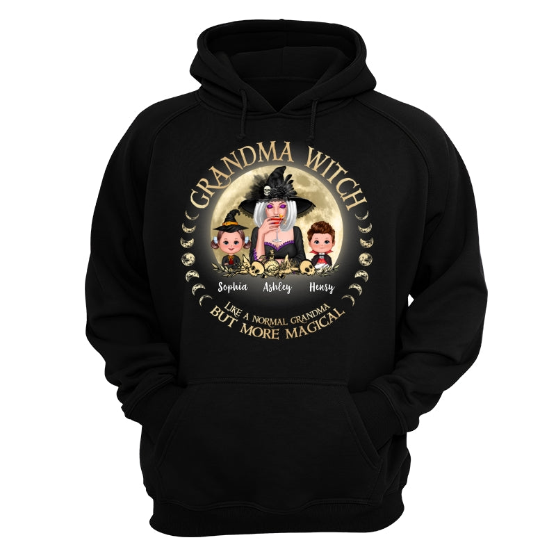 Grandma Mom Witch And Kids Circle Personalized Shirt