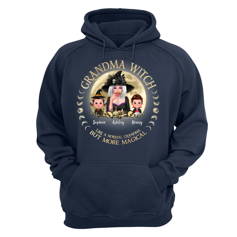 Grandma Mom Witch And Kids Circle Personalized Shirt