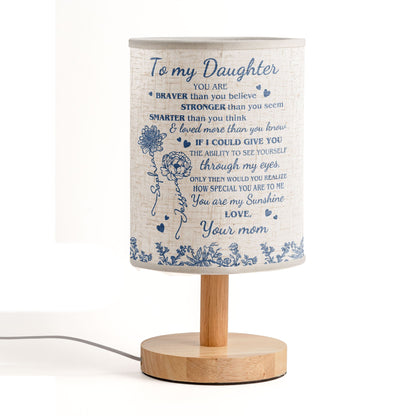 You Are Braver Than You Believe - Personalized Fabric Lamp