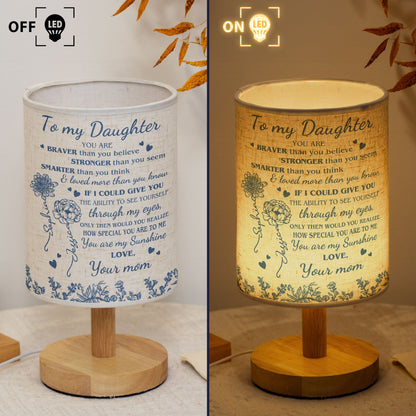 You Are Braver Than You Believe - Personalized Fabric Lamp