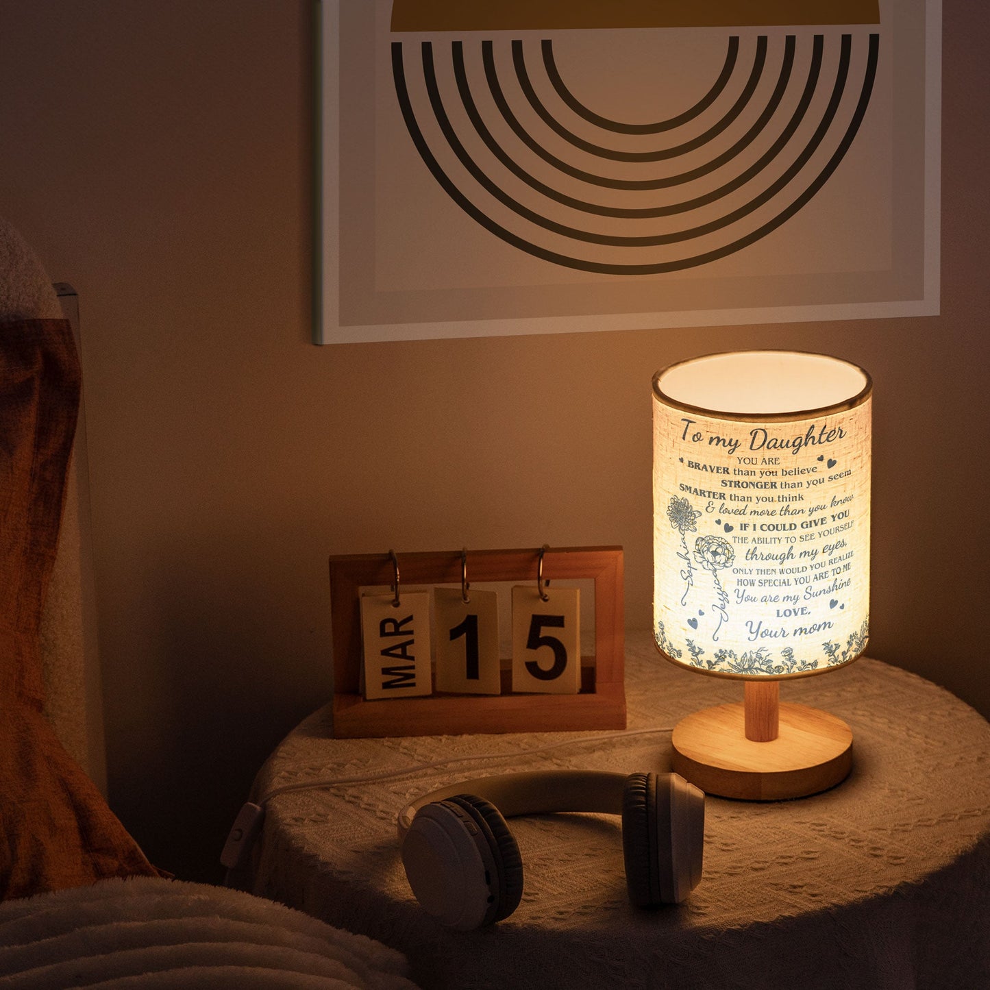 You Are Braver Than You Believe - Personalized Fabric Lamp