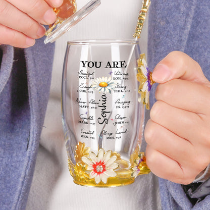 You Are Gifts - Personalized Enamel Flower Tea Cup