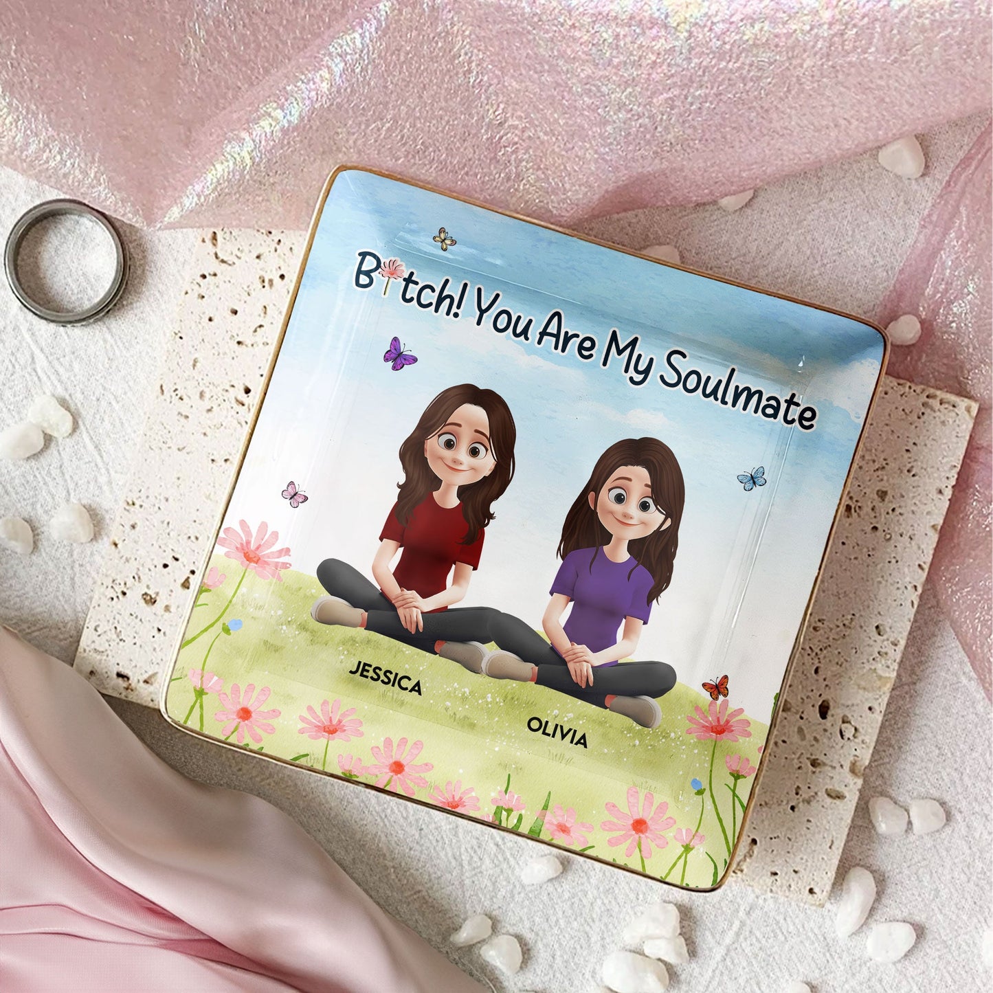 You Are My Soulmate - Personalized Jewelry Dish
