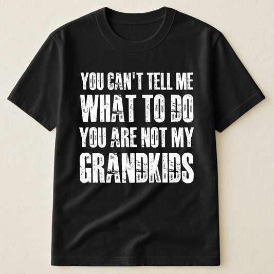 Father's Day Gifts, You Can't Tell Me What To Do You Are Not My Grandkids Fun Grandpa - Shirt