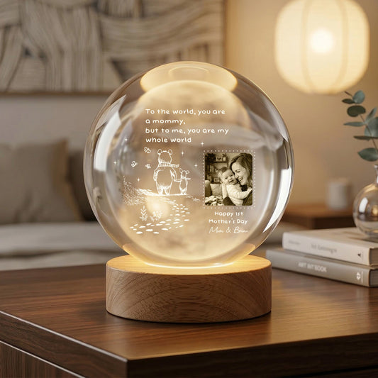 You Are My Whole World - 1st Mother's Day Gift For New Mom - Personalized Night Light