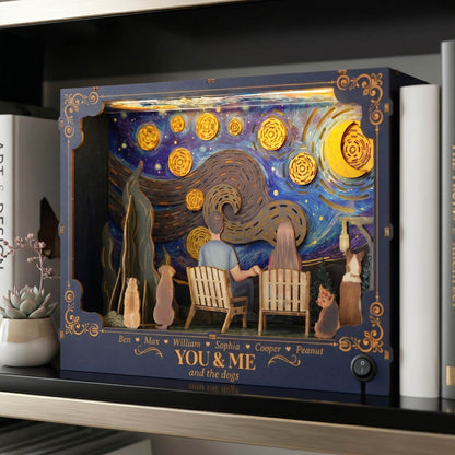 You & Me And The Dogs - Personalized DIY Book Nook Kit
