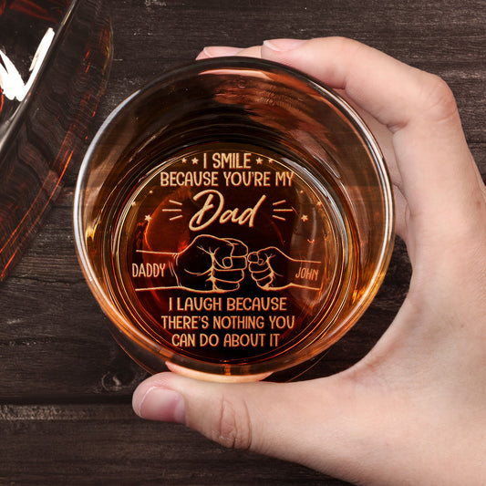Father's Day Gifts, You're My Dad - Personalized Engraved Whiskey Glass