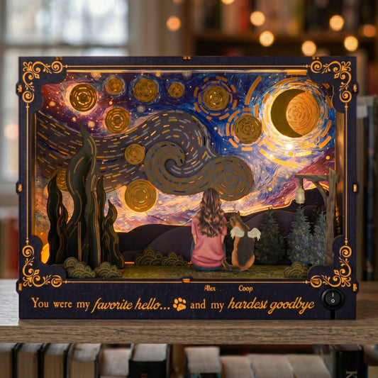 You Were My Favorite Hello And My Hardest Goodbye - Personalized DIY Book Nook Kit