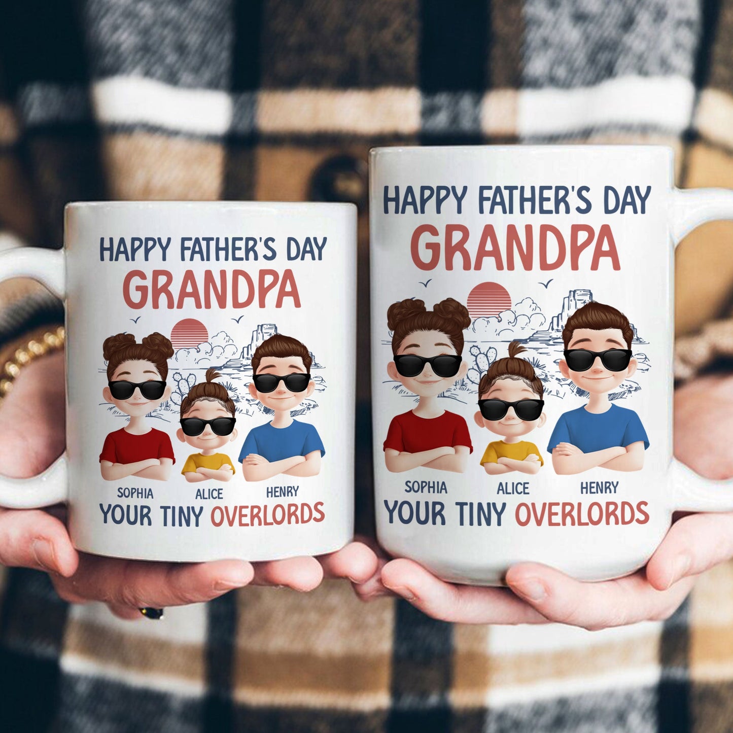 Father's Day Gifts, Your Tiny Overlords - Personalized Mug