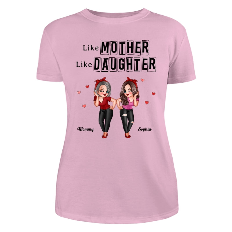 Frame Words Like Mother Like Daughter Personalized Shirt
