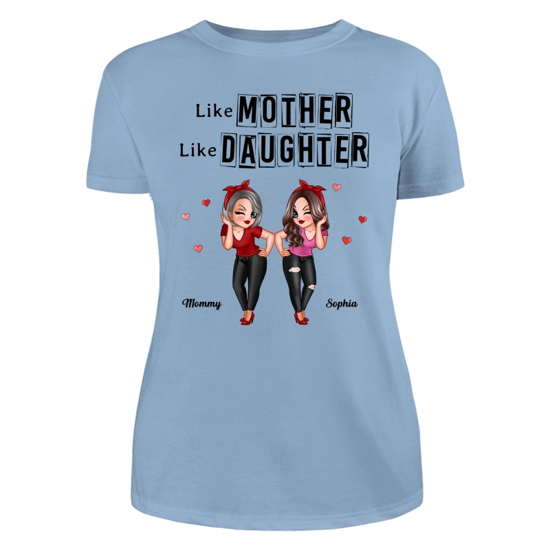 Frame Words Like Mother Like Daughter Personalized Shirt