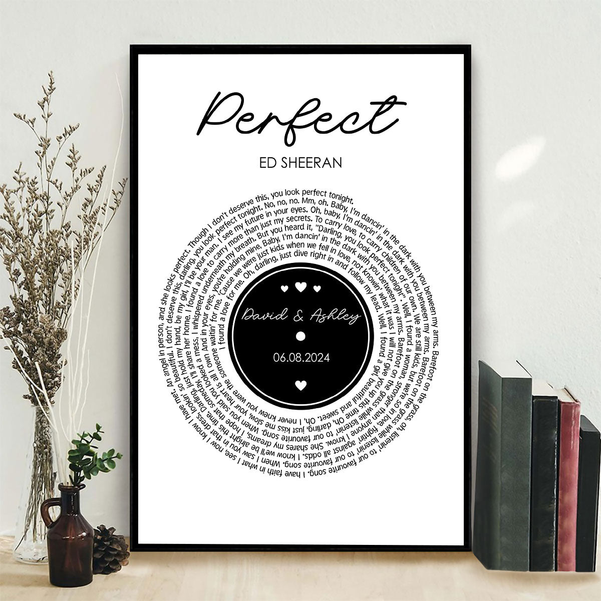 Couple Favorite Song Vinyl Record Personalized Poster, Heartfelt 2025  Gift For Couple, For Him, For Her