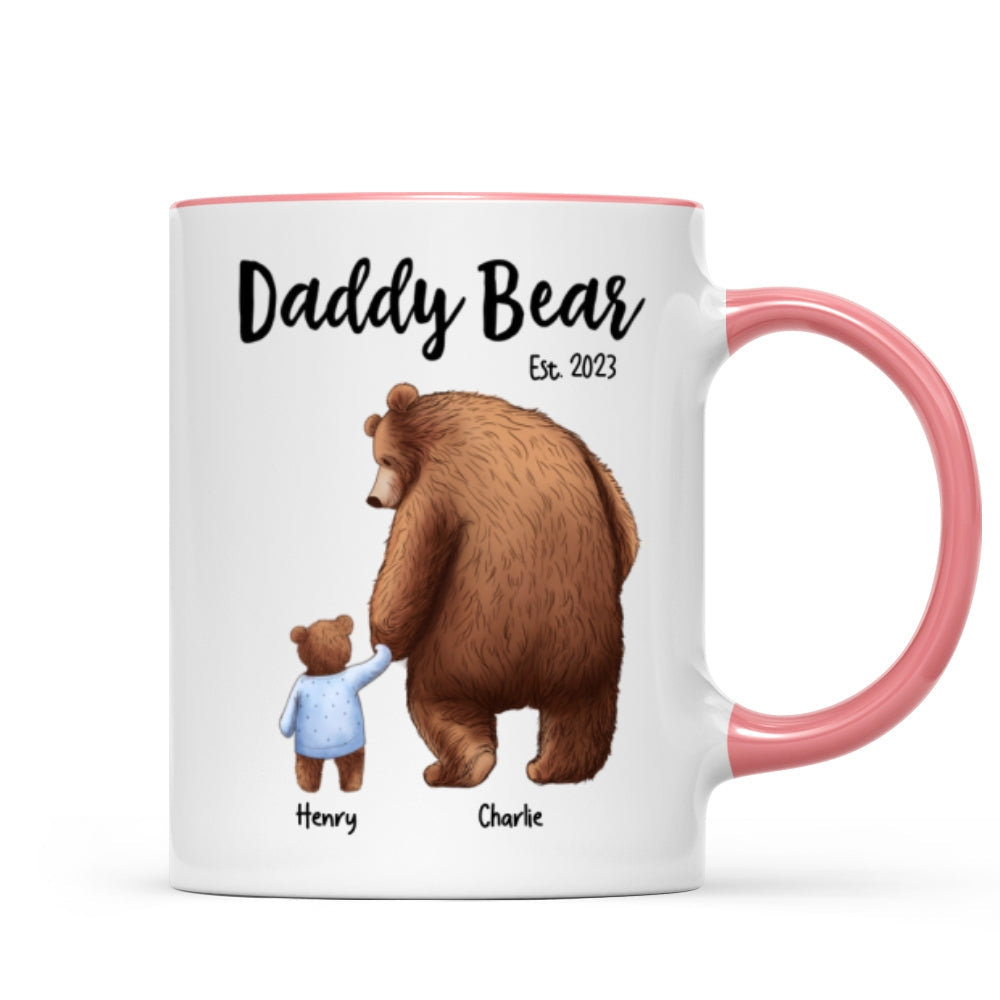 Daddy Bear Papa Bear Father‘s Day Gift For Husband Dad Grandpa Personalized Mug