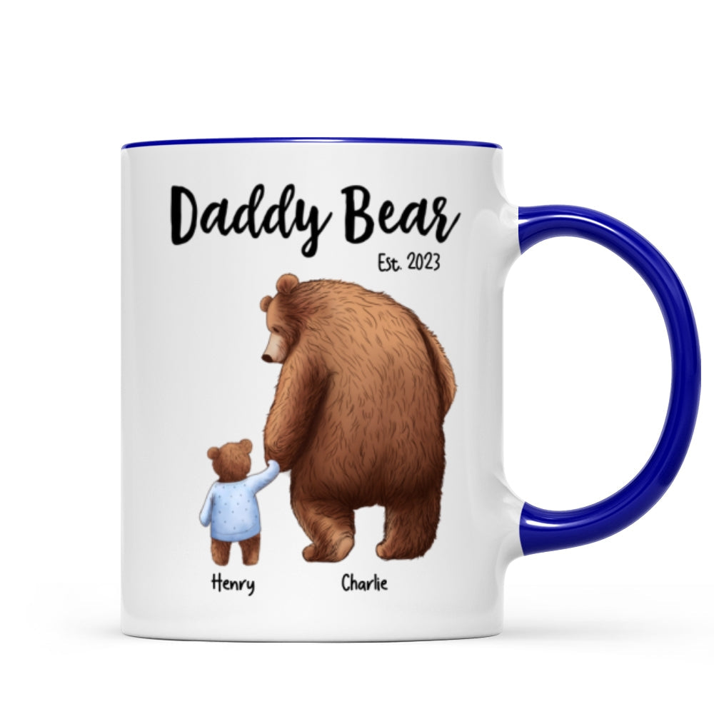 Daddy Bear Papa Bear Father‘s Day Gift For Husband Dad Grandpa Personalized Mug