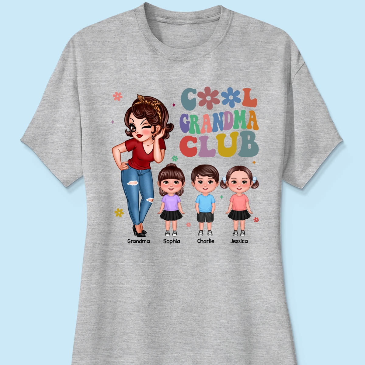 Cool Grandma Club - Personalized Shirt - Gift For Grandma