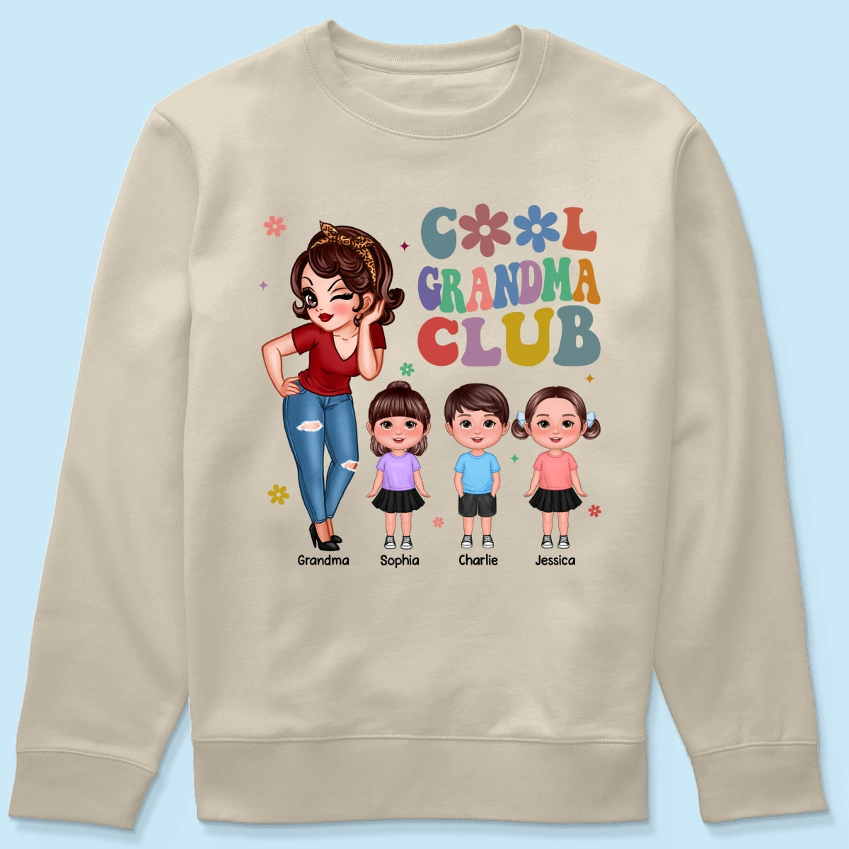 Cool Grandma Club - Personalized Shirt - Gift For Grandma