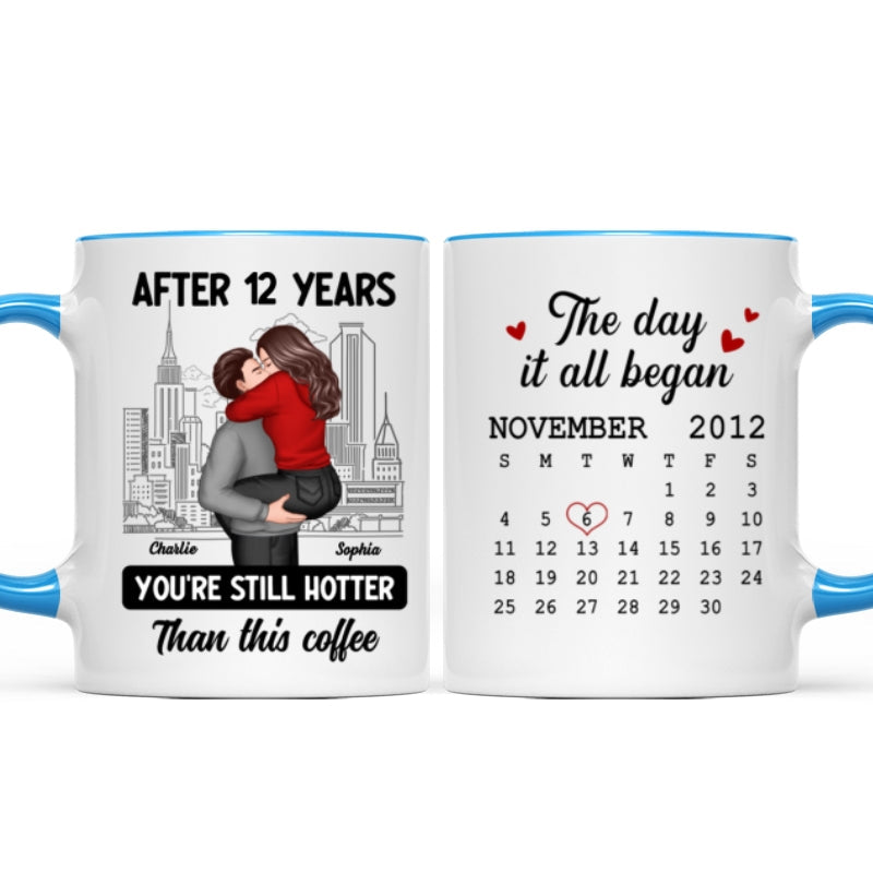 You're Still Hotter Than This Coffee Calendar Anniversary Gift For Couple  Gift Personalized Mug