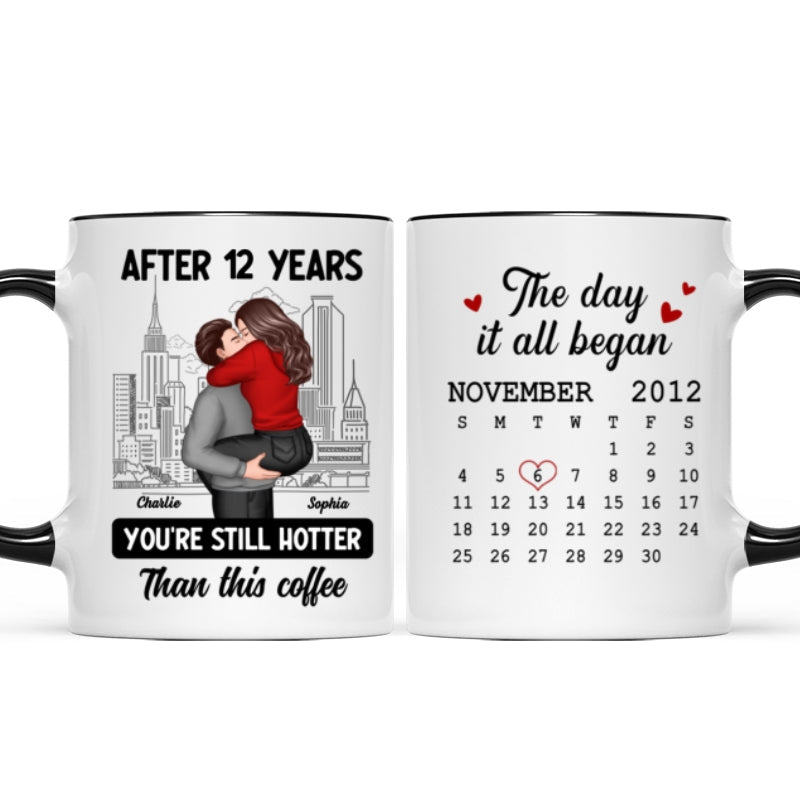 You're Still Hotter Than This Coffee Calendar Anniversary Gift For Couple  Gift Personalized Mug