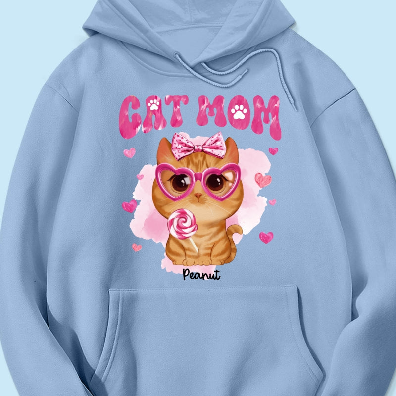 Watercolor Cute Cats Cat Mom Personalized Shirt,  Gift For Cat Lovers, Cat Moms