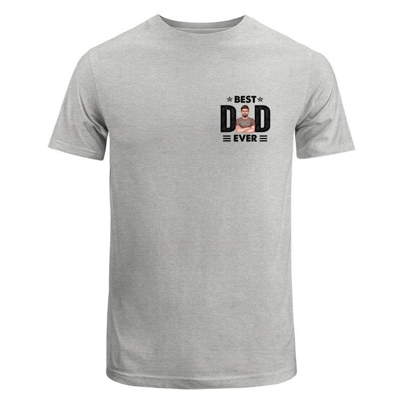 Best Dad Ever Real Man On Chest Personalized Shirt