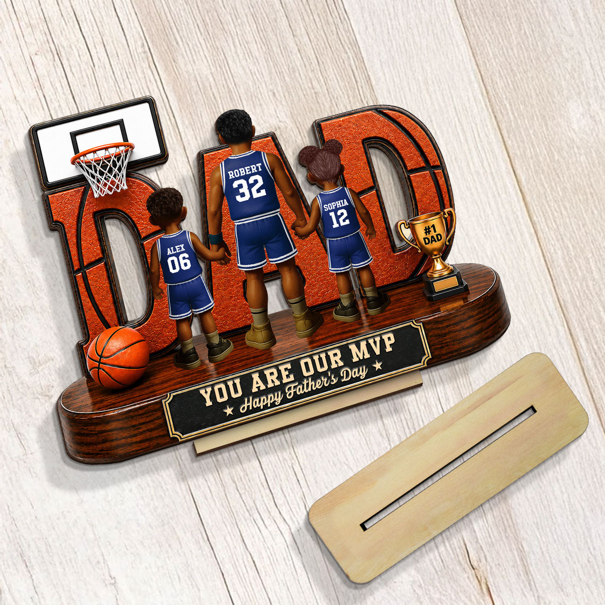 [UP TO 38% OFF] Basketball Dad Legend You Are Our MVP - Personalized 2-Layered Wooden Plaque - Unique  Gift For Dad, Husband, Basketball Fans