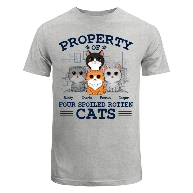 Property Of Spoiled Rotten Cats Personalized Shirt