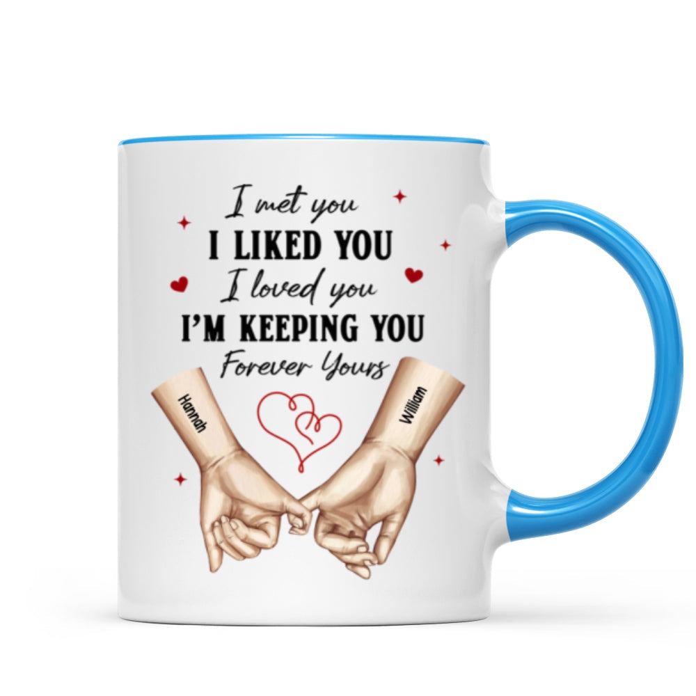 Personalized Couple Pinky Promise Hands,  Gift, Anniversary Gift for Couples